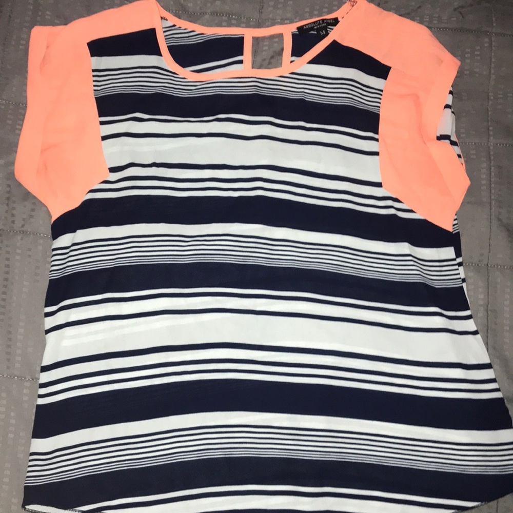 Absolute Angel Blue and Coral Blouse! 💙💗